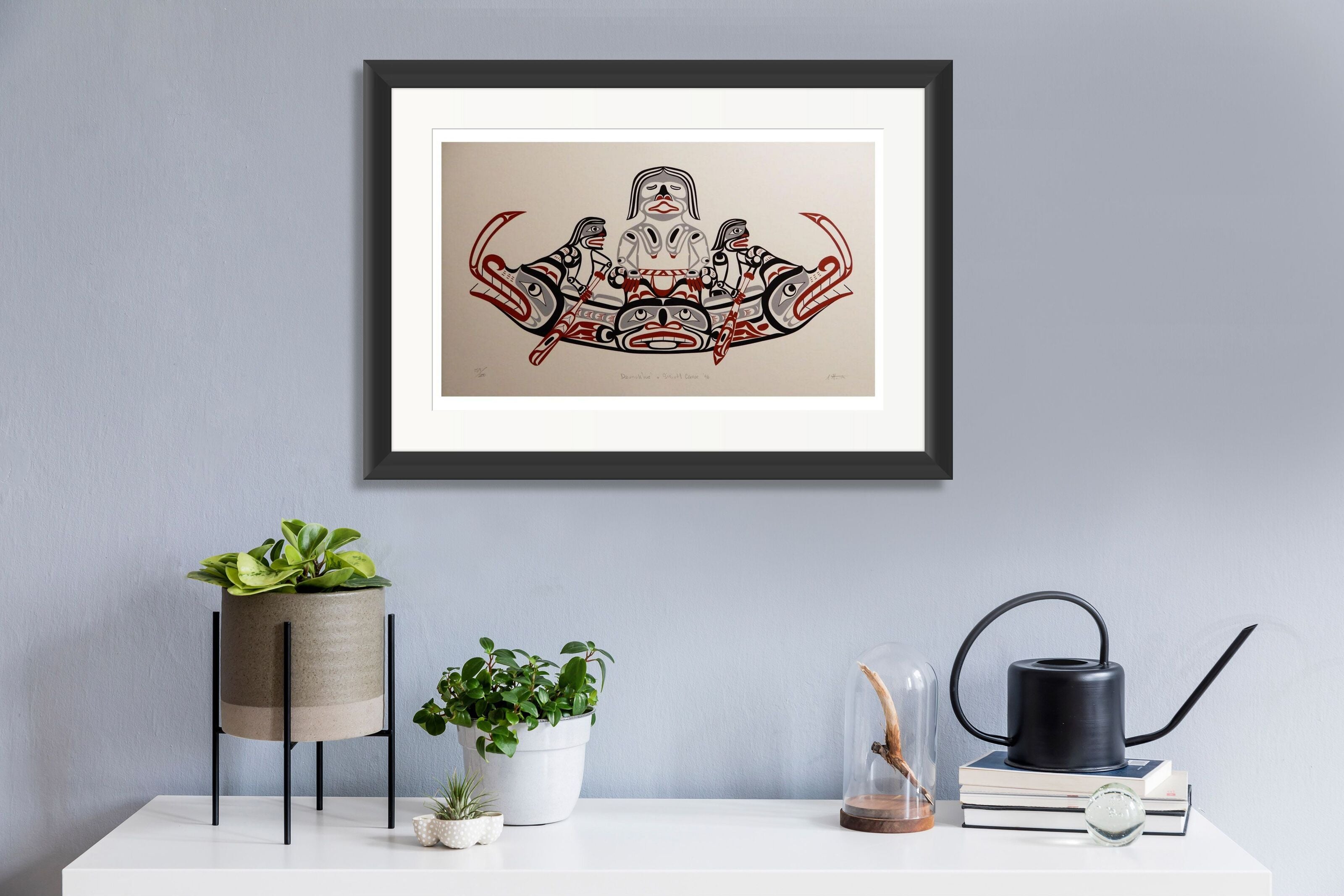 Dzunukwa and Sea Serpent Limited Edition Print by Kwakwaka'wakw Master Carver Calvin Hunt
