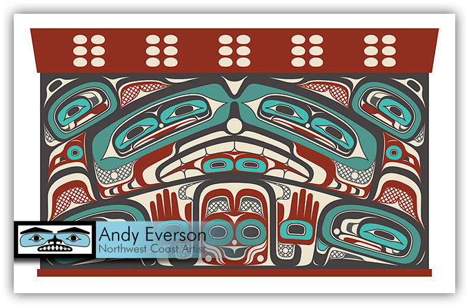 Bentwood Box Limited Edition Print by First Nations artist Andy Everson