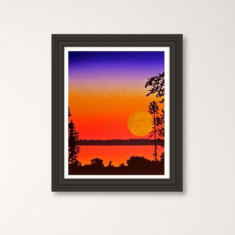 Kingfigher Limited Edition Print by Tsimshian artist Roy Vickers