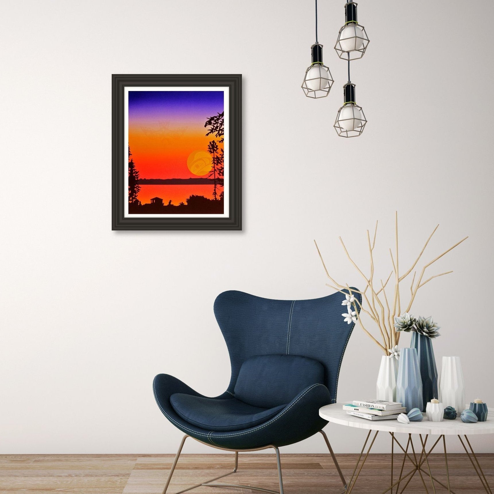 Kingfigher Limited Edition Print by Tsimshian artist Roy Vickers