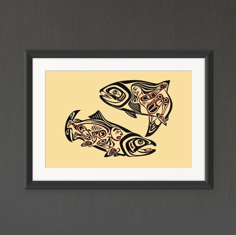 Salmon Dance Limited Edition Print by Haida artist April White