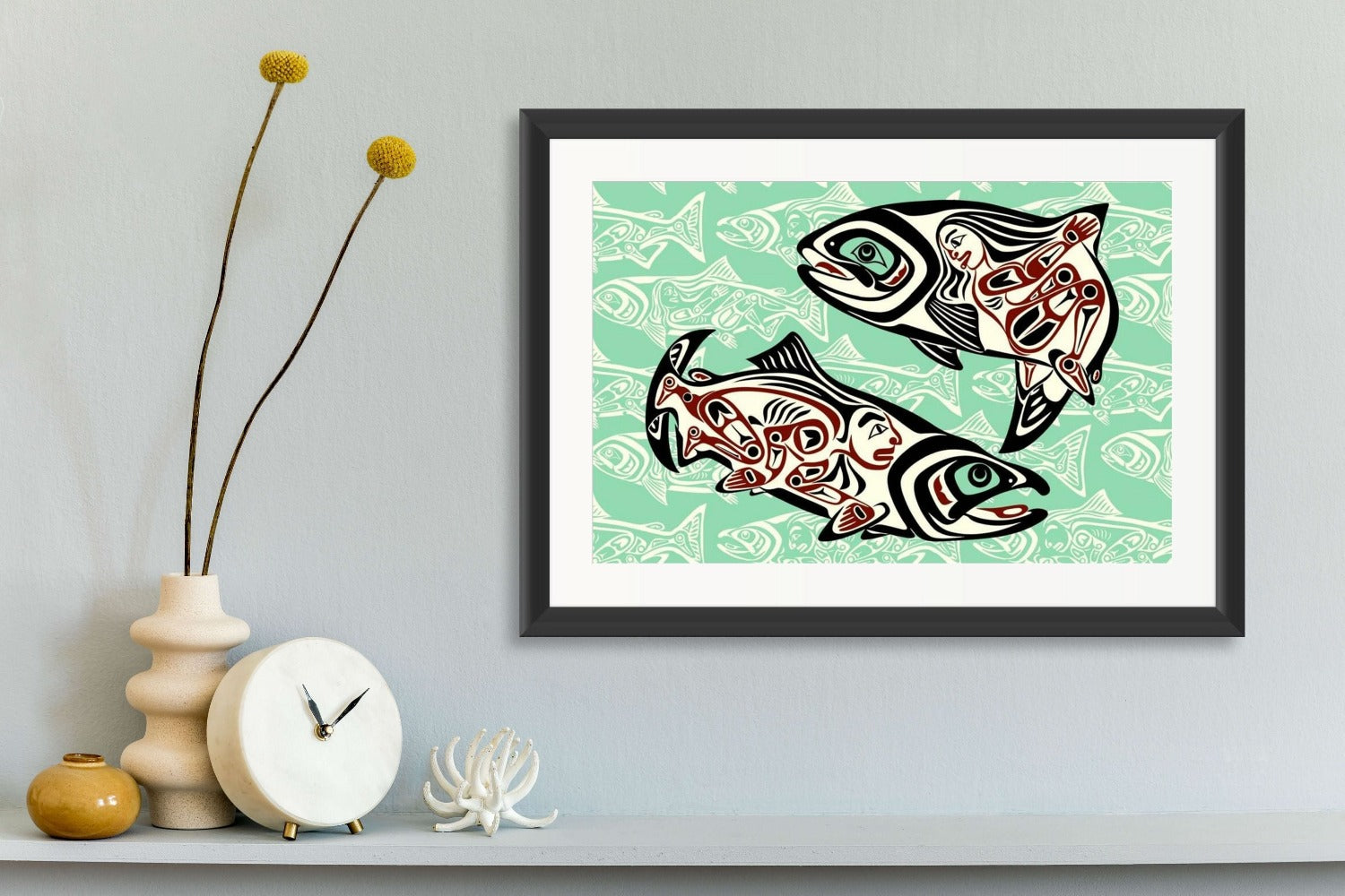 Salmon Dance Limited Edition Print by Haida artist April White