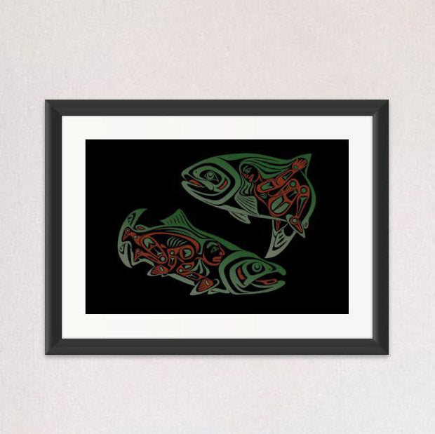 Salmon Dance Limited Edition Print by Haida artist April White