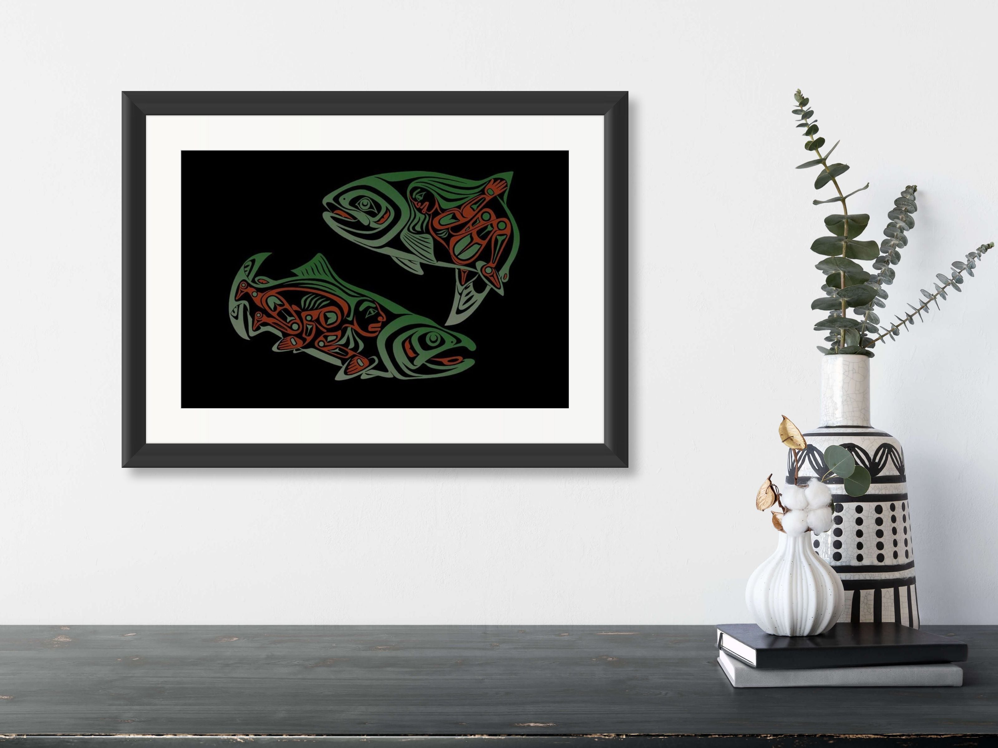 Salmon Dance Limited Edition Print by Haida artist April White