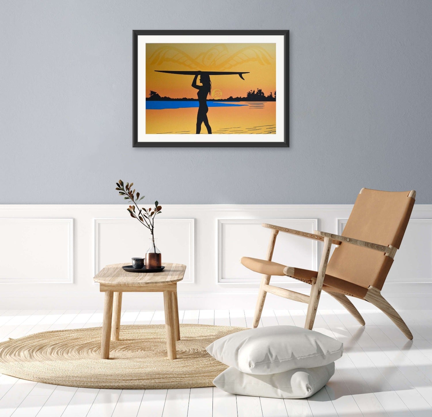 Surfer Girl Limited Edition Print by Tsimshian artist Roy Vickers