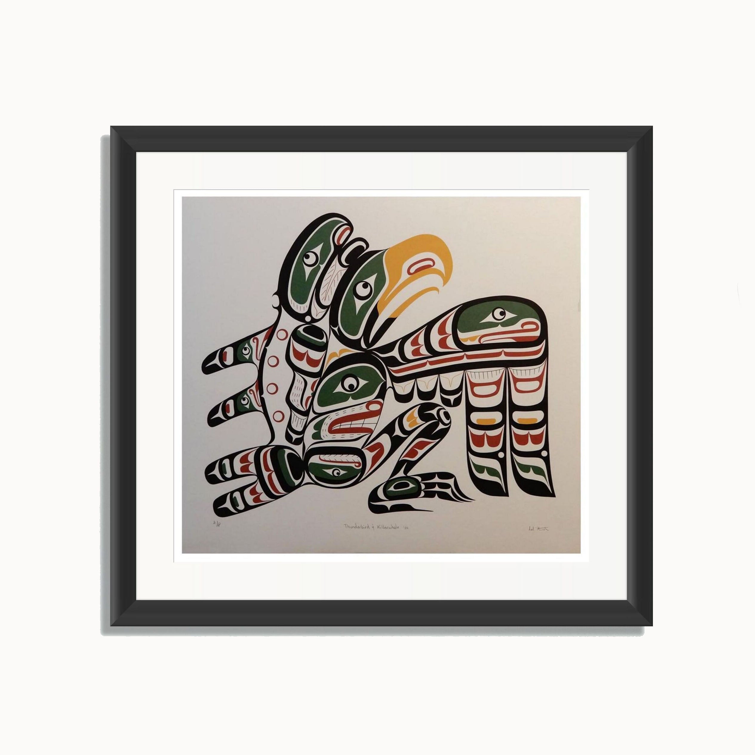 Thunderbird and Killer Whale Limited Edition Print by Kwakwaka'wakw Master Carver Calvin Hunt