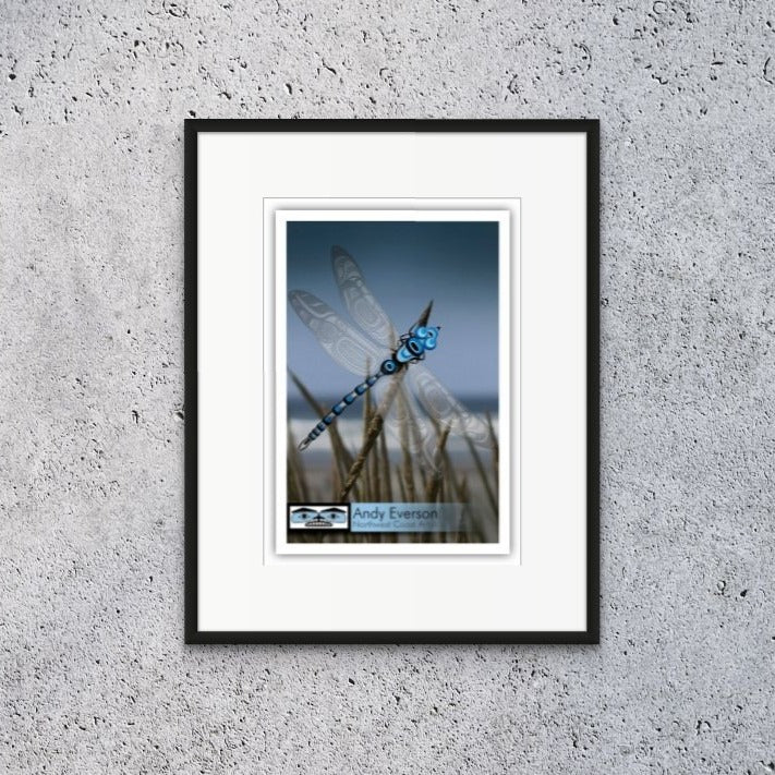 Dragonfly Limited Edition Print by Komoks artist Andy Everson