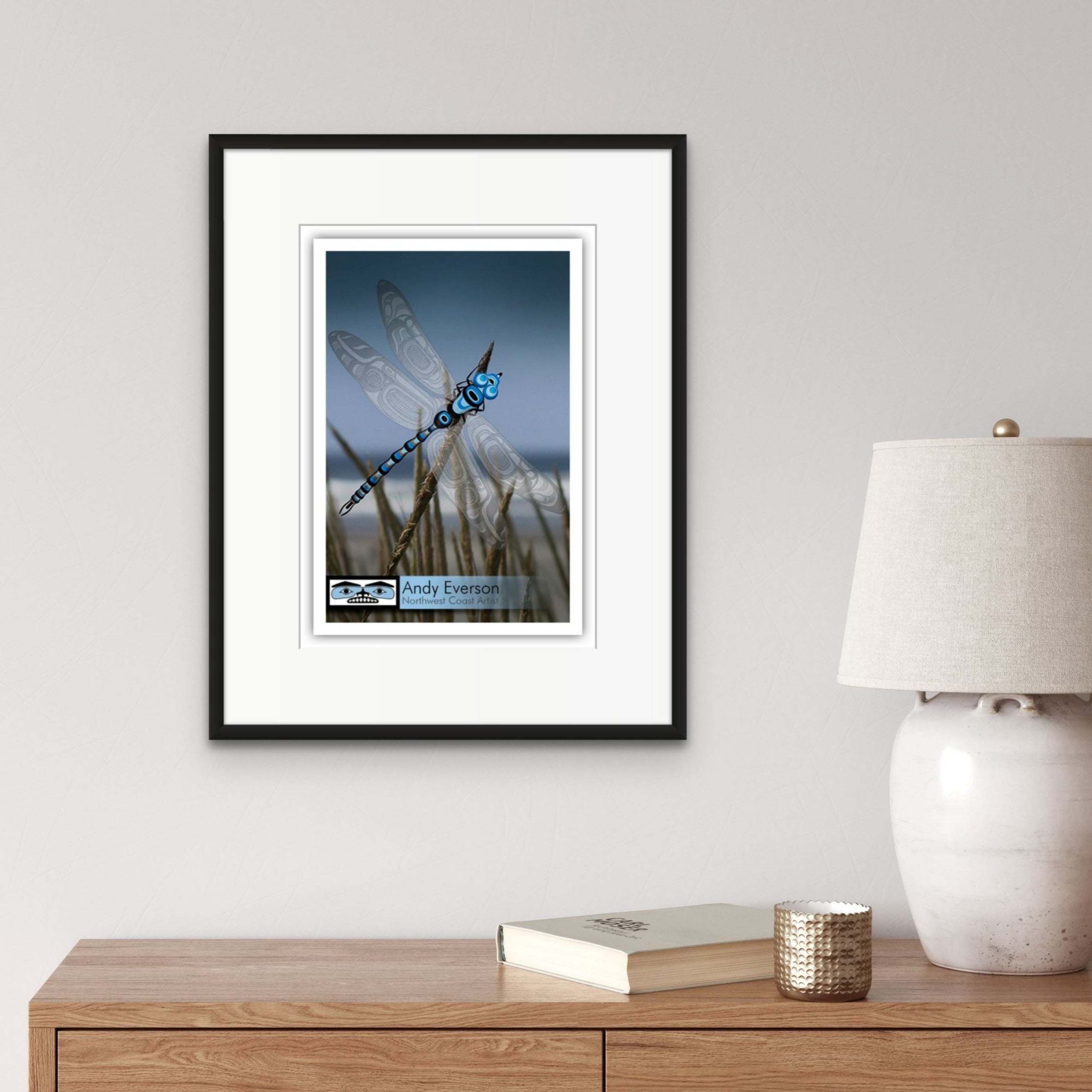 Dragonfly Limited Edition Print by Komoks artist Andy Everson