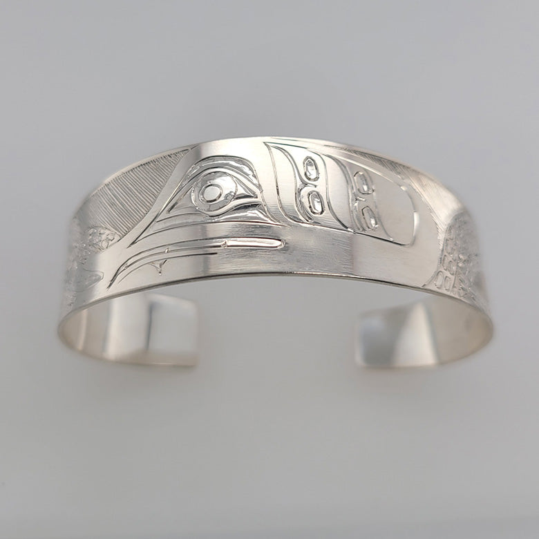 Indigenous Silver Octopus Bracelet by Haida artist Andrew Williams