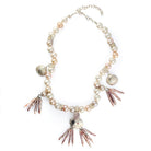 Silver and Pear Necklace by Tsimshian artist Morgan Asoyuf
