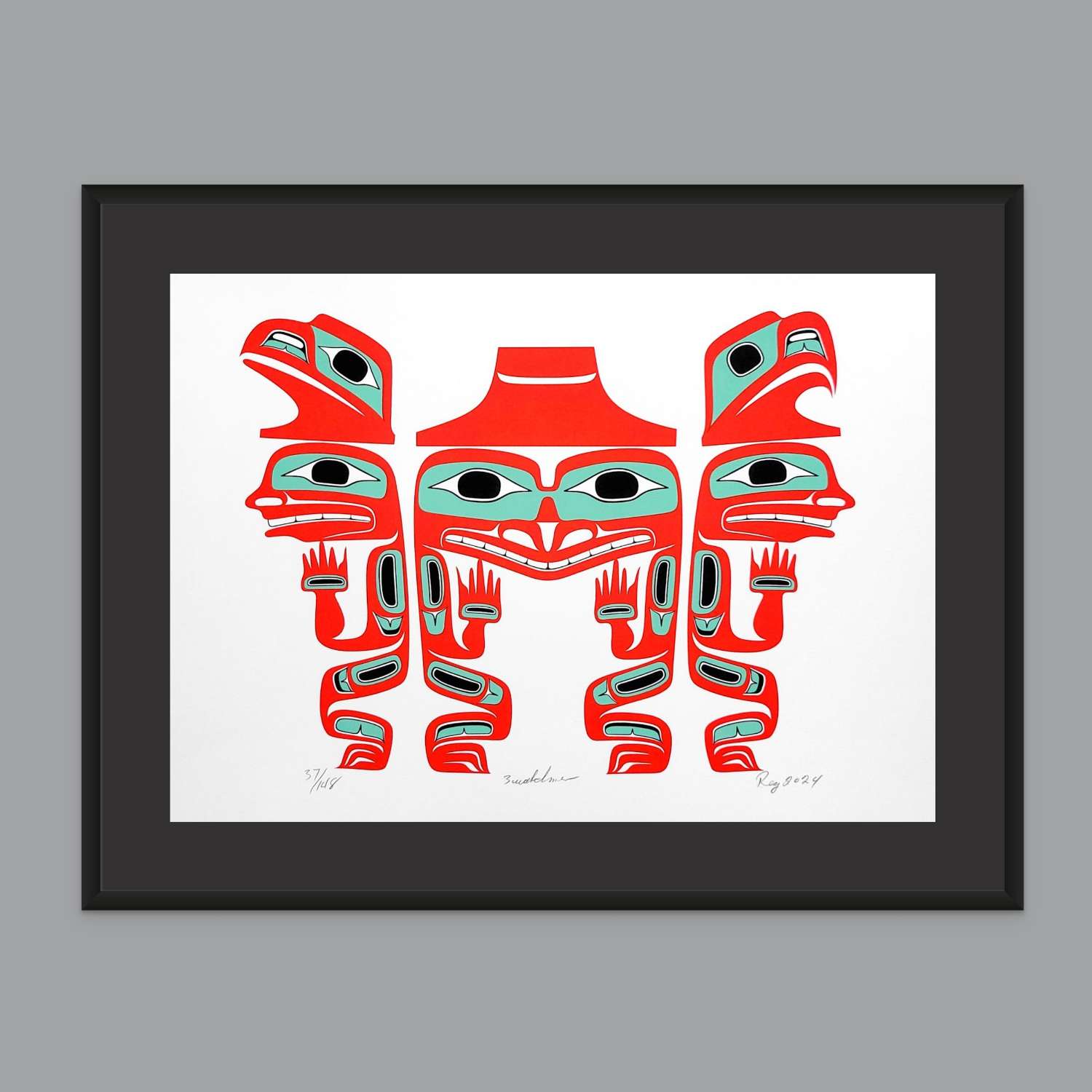 Watchmen Native Print by Haida artist Red Davidson