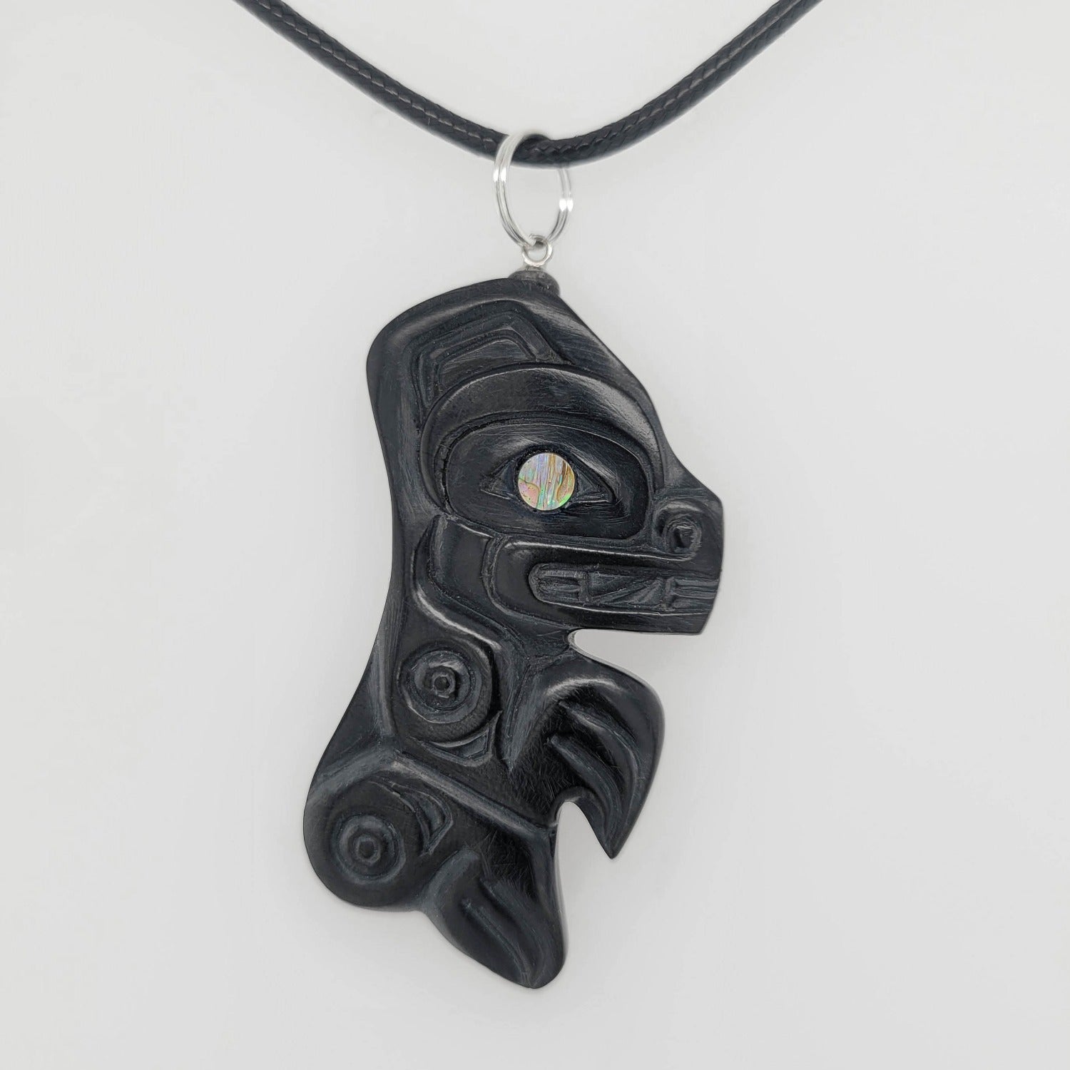Argillite Bear Pendant by Gryn White, Haida – Spirits of the West Coast ...
