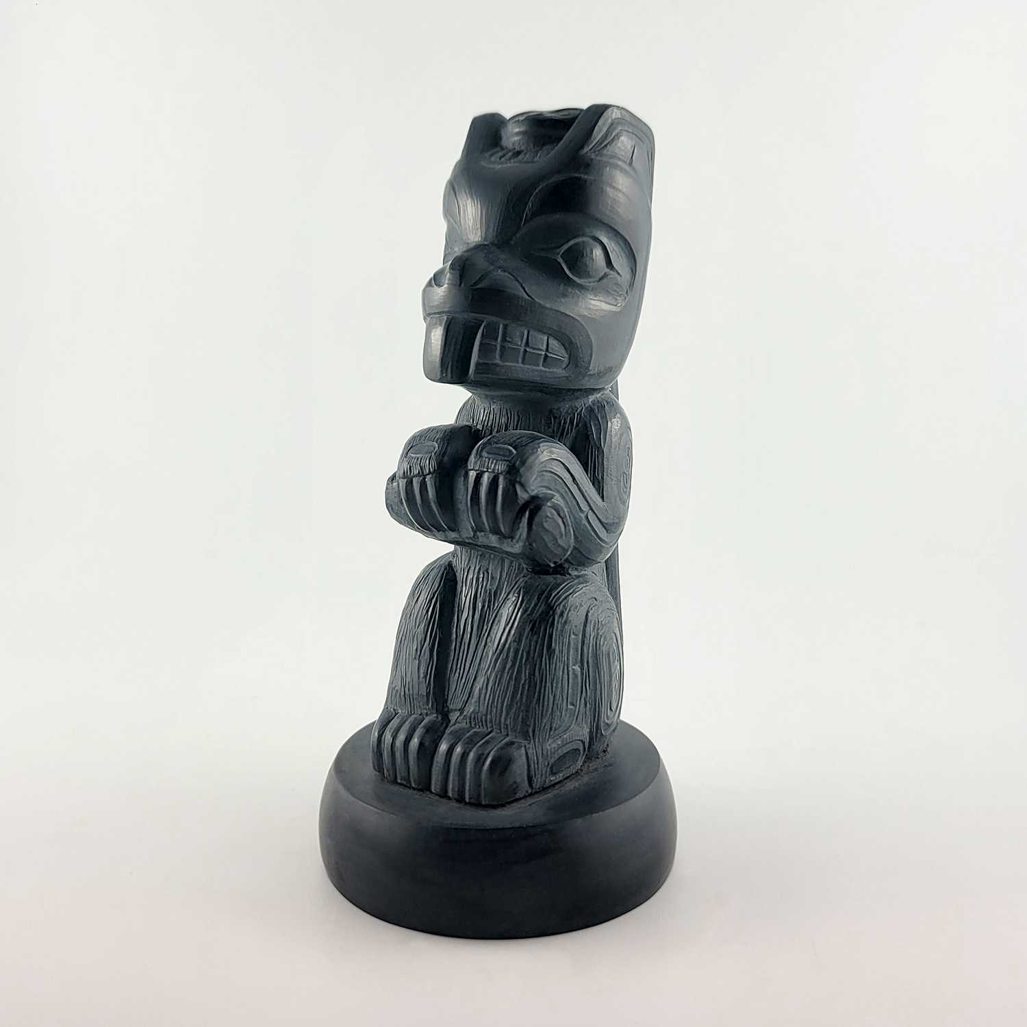 Argillite Beaver carving by female Haida artist Melanie Russ