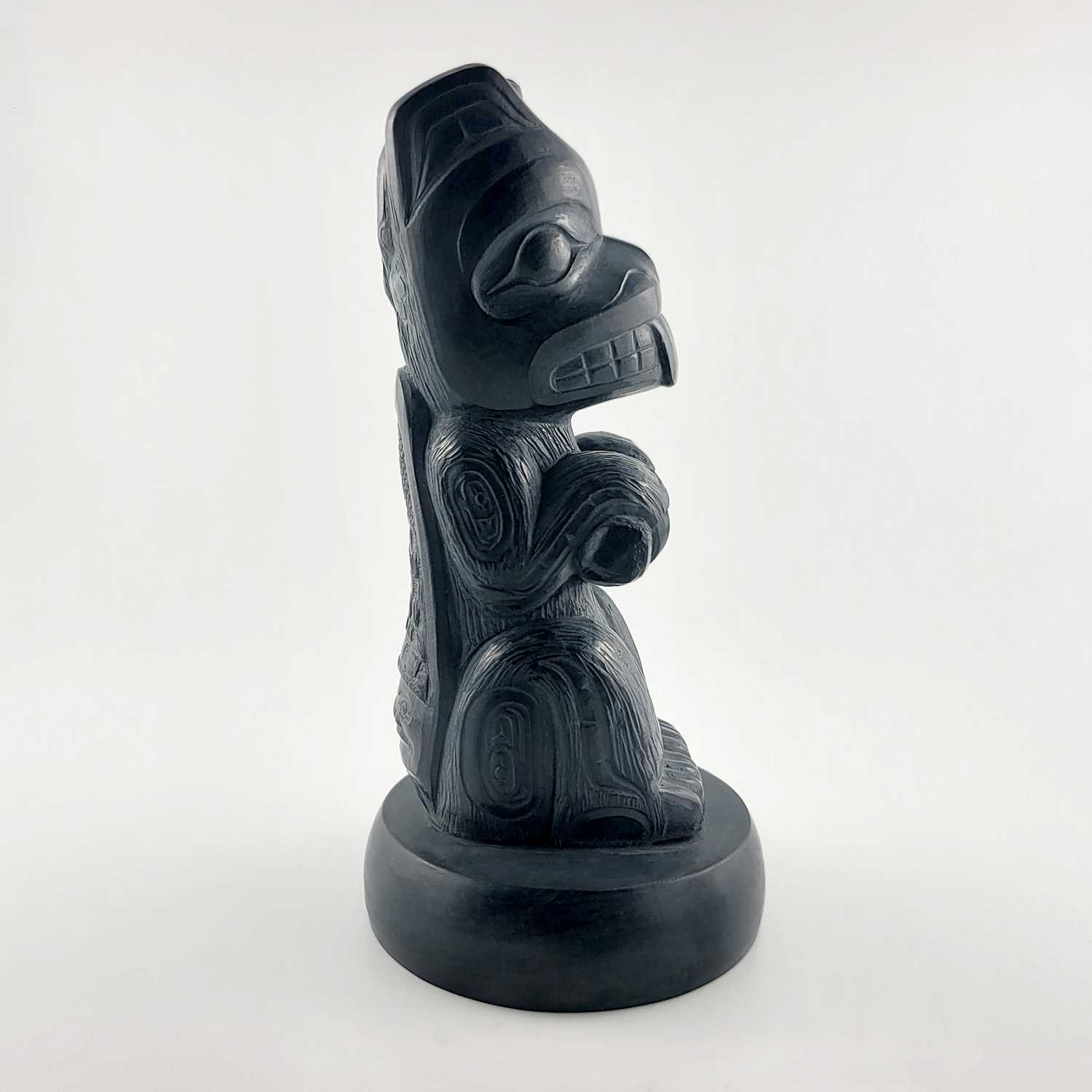 Argillite Beaver carving by female Haida artist Melanie Russ