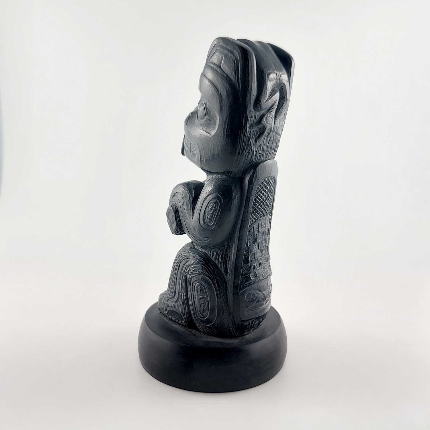 Argillite Beaver carving by female Haida artist Melanie Russ