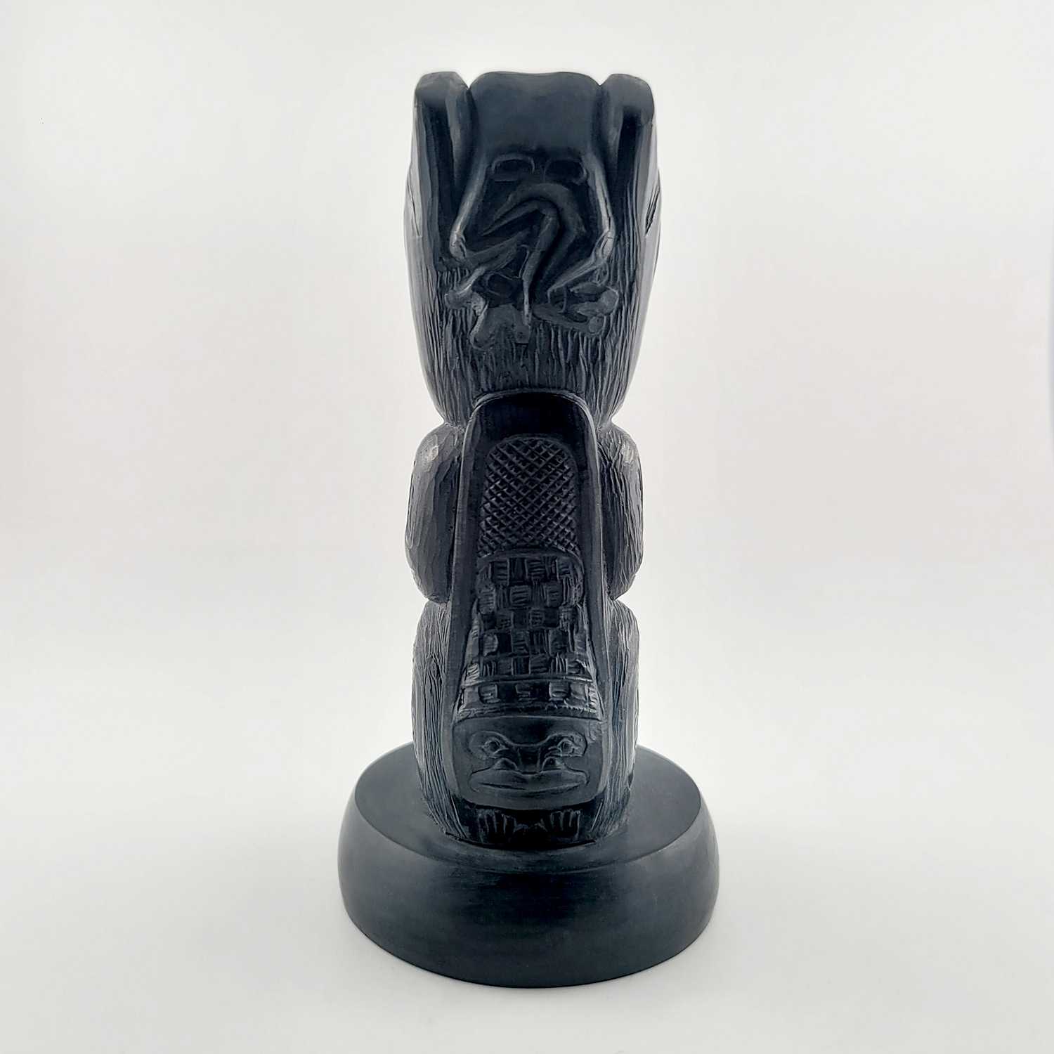 Argillite Beaver carving by female Haida artist Melanie Russ