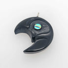 Argillite Moon Pendant by Haida artist Amy Edgars