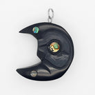 Argillite Crescent Moon Pendant by Haida Artist Amy Edgars