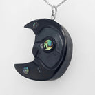 Argillite Crescent Moon Pendant by Haida Artist Amy Edgars
