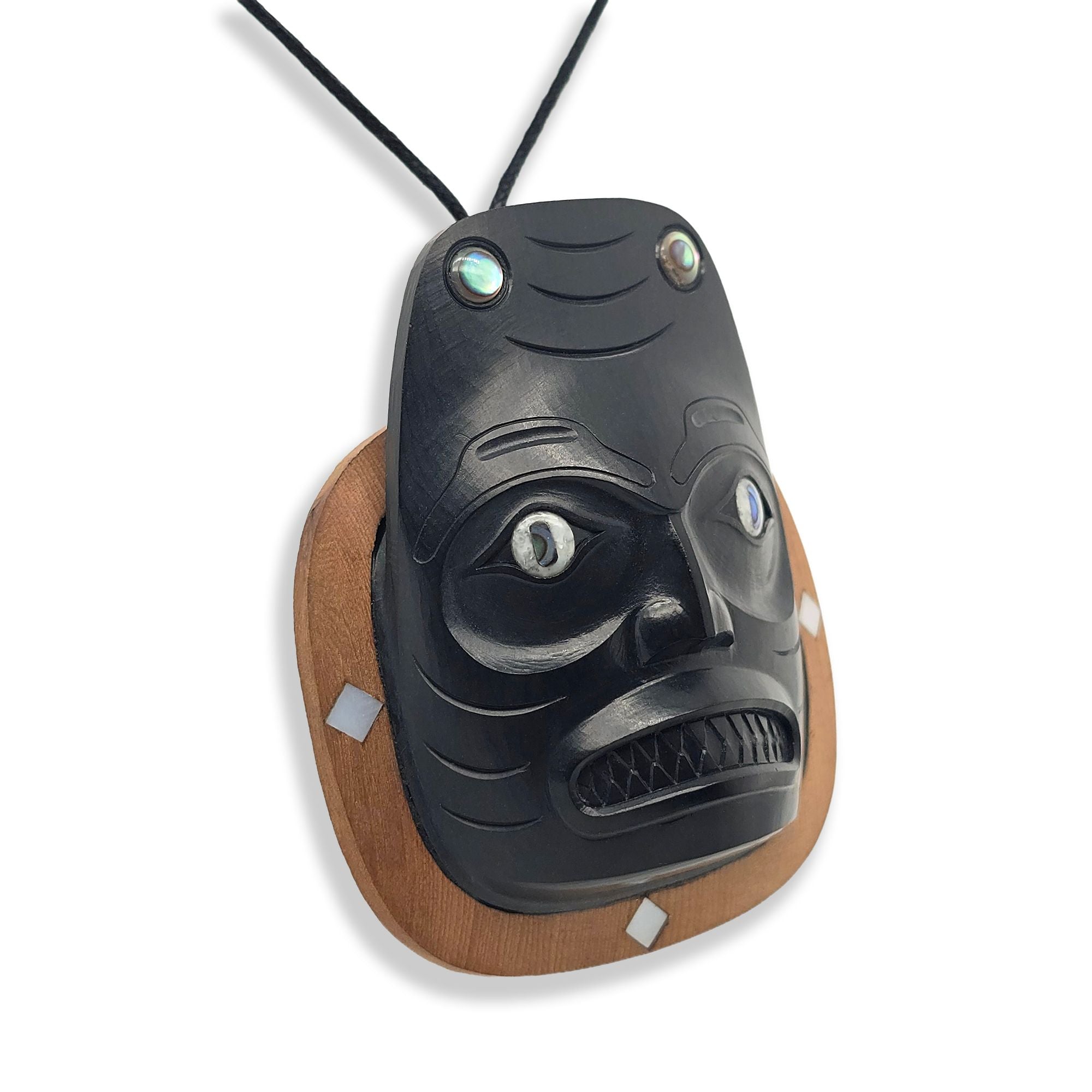 Argillite Dogfish Pendant by Haida artist Ron Russ