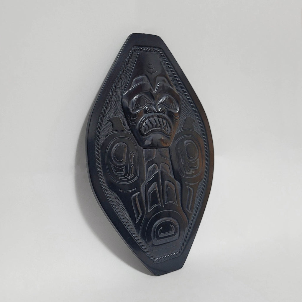 Argillite Dogfish or Shark Platter by Haida artist Greg Edensú