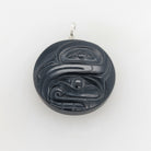 Argillite Eagle Chief Pendant by Haida artist Gryn White