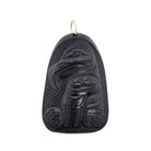 Argillite Eagle Pendant by Haida artist Ed Russ