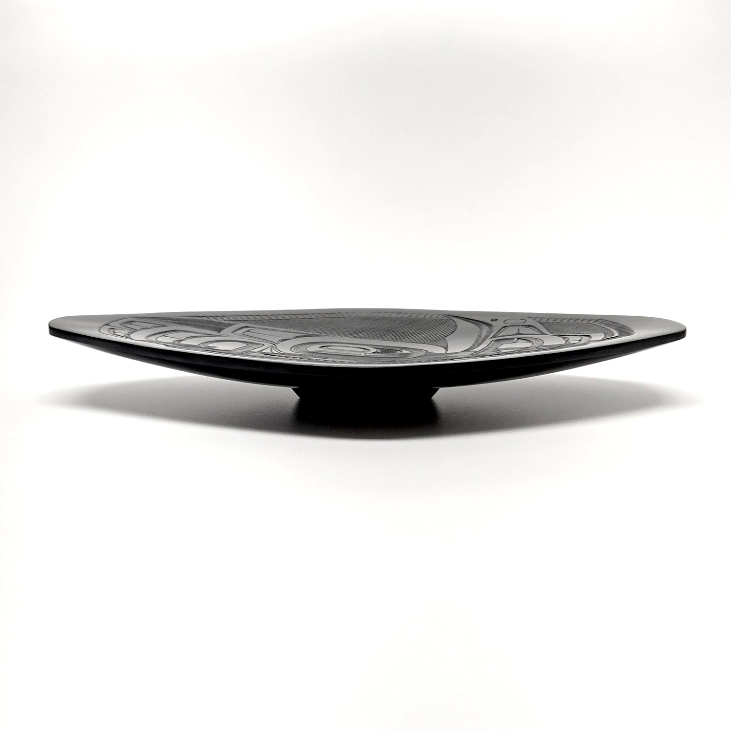 Argillite Eagle Platter by Haida artist Pat Dixon