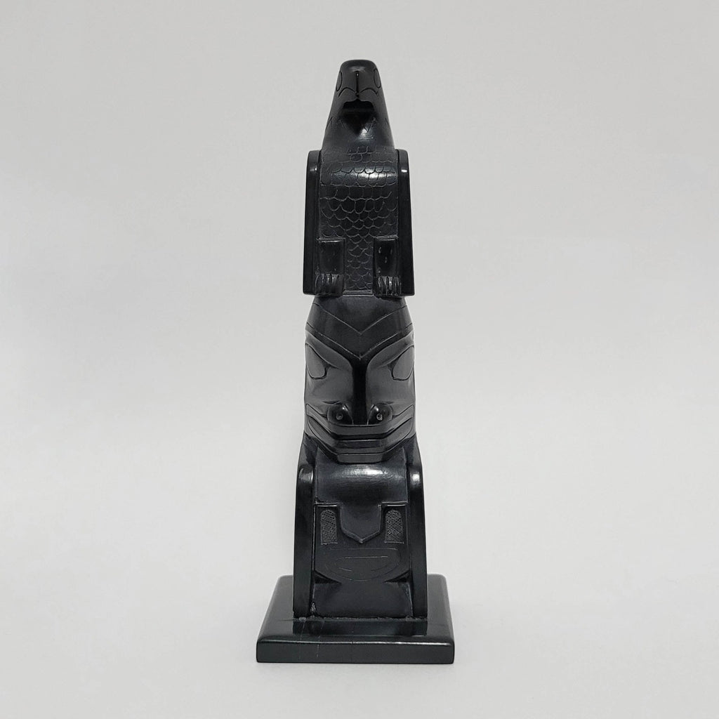 Argillite Totem Pole by Haida carver Pat Dixon