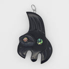Argillite Flying Eagle Pendant by Haida Artist Amy Edgars