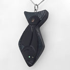 Argillite Halibut Pendant by Haida Artist Amy Edgars