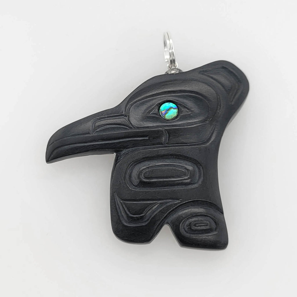 Argillite Hummingbird Pendant by Haida artist Gryn White