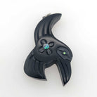 Argillite Hummingbird Pendant by Haida artist Amy Edgars