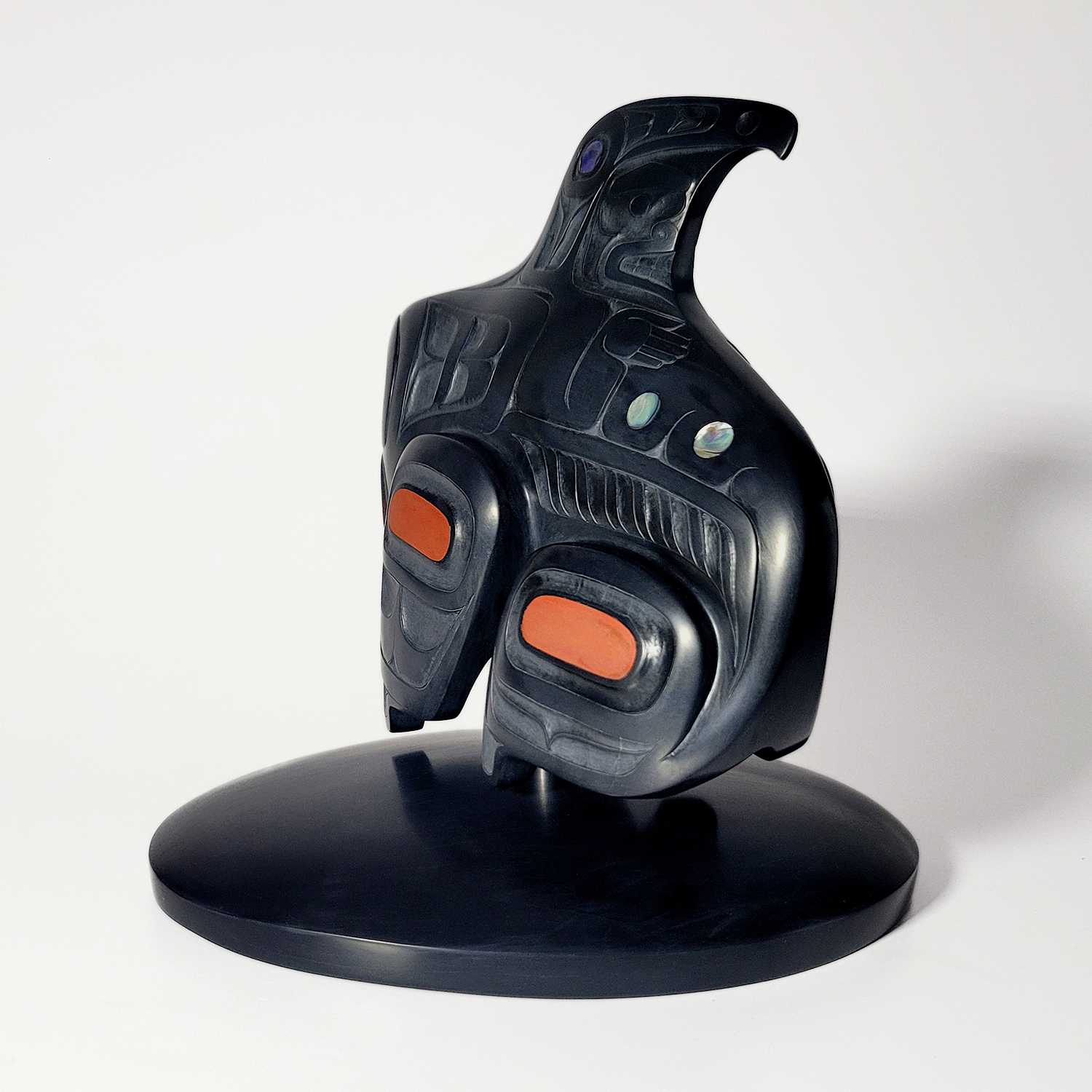 Argillite Killer Whale by Haida artist Gryn White