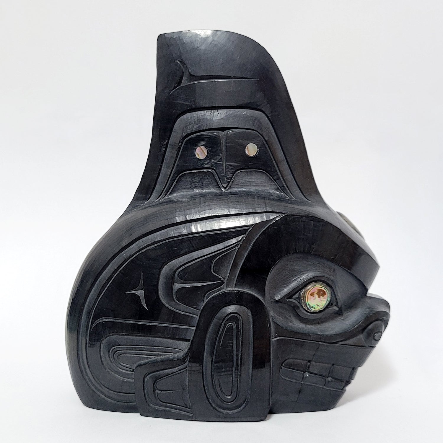 Argillite Orca Carving by Haida artist Fred Wilson