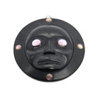 Argillite Moon Pendant by Haida artist Ron Russ
