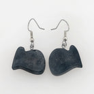 Argillite Orca/Killer Whale Earrings by Haida artist Amy Edgars