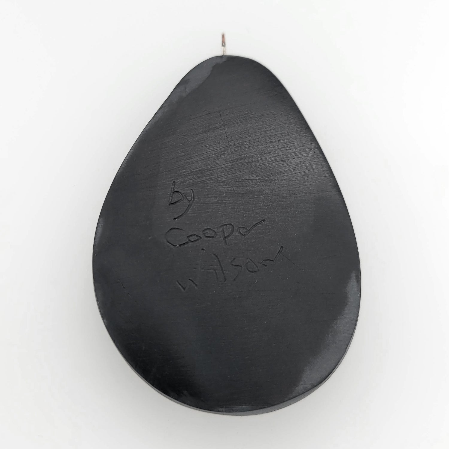 Argillite Orca Pendant by Haida artist Cooper Wilson