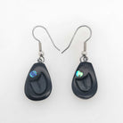 Argillite Rain Drop Earrings by Haida artist Amy Edgars