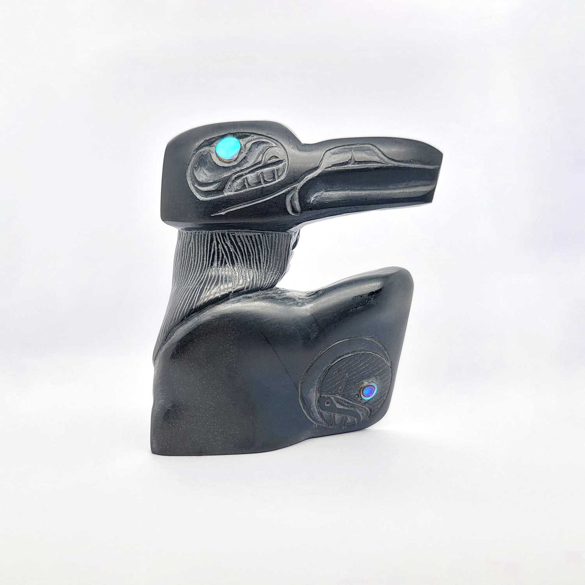 Argillite Raven Dancer by Jerome Parnell, Haida – Spirits of the West ...
