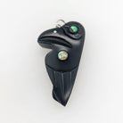 Argillite Raven Pendant by Haida artist Amy Edgars