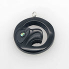 Argillite and Abalone Eagle Pendant by Haida artist Amy Edgars