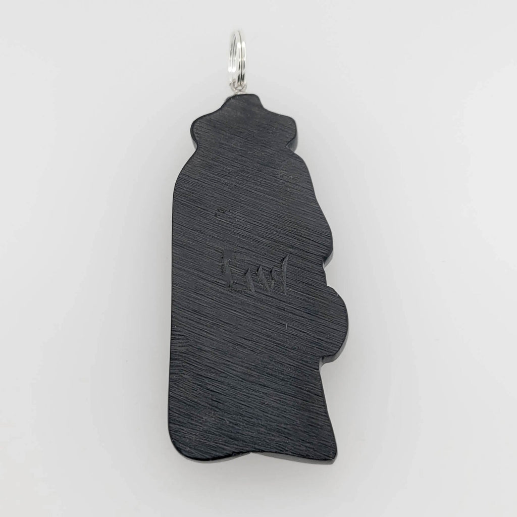 Argillite Shaman Pendant by Haida artist Gryn White