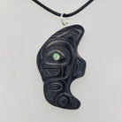 Argillite Shark Pendant by Haida artist Gryn White