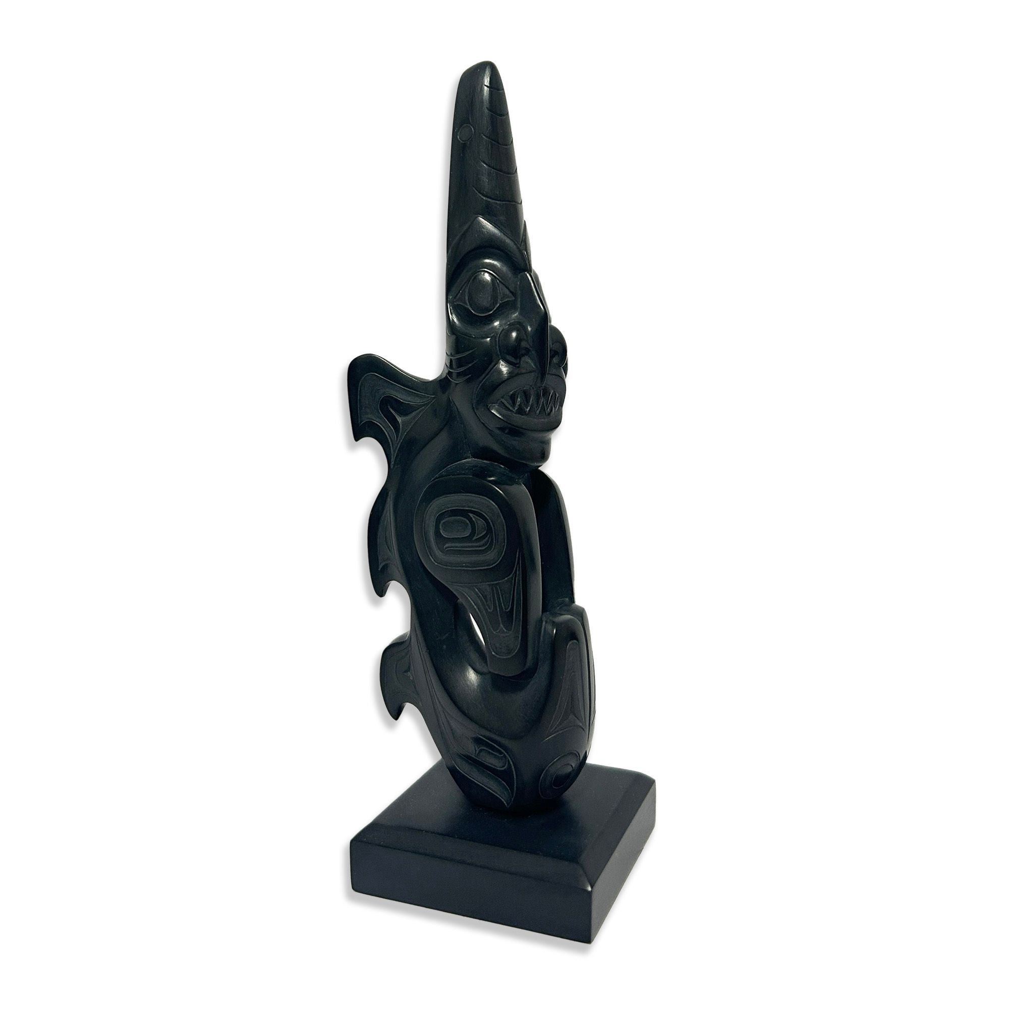 Argillite Spirit Figure by Haida artist Gryn White