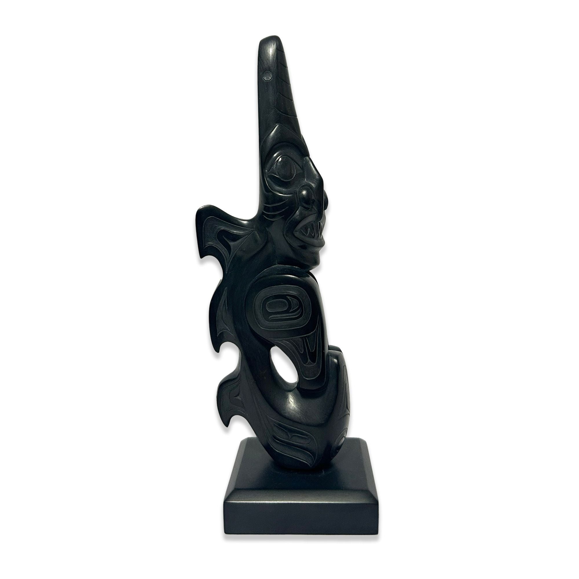 Argillite Spirit Figure by Haida artist Gryn White