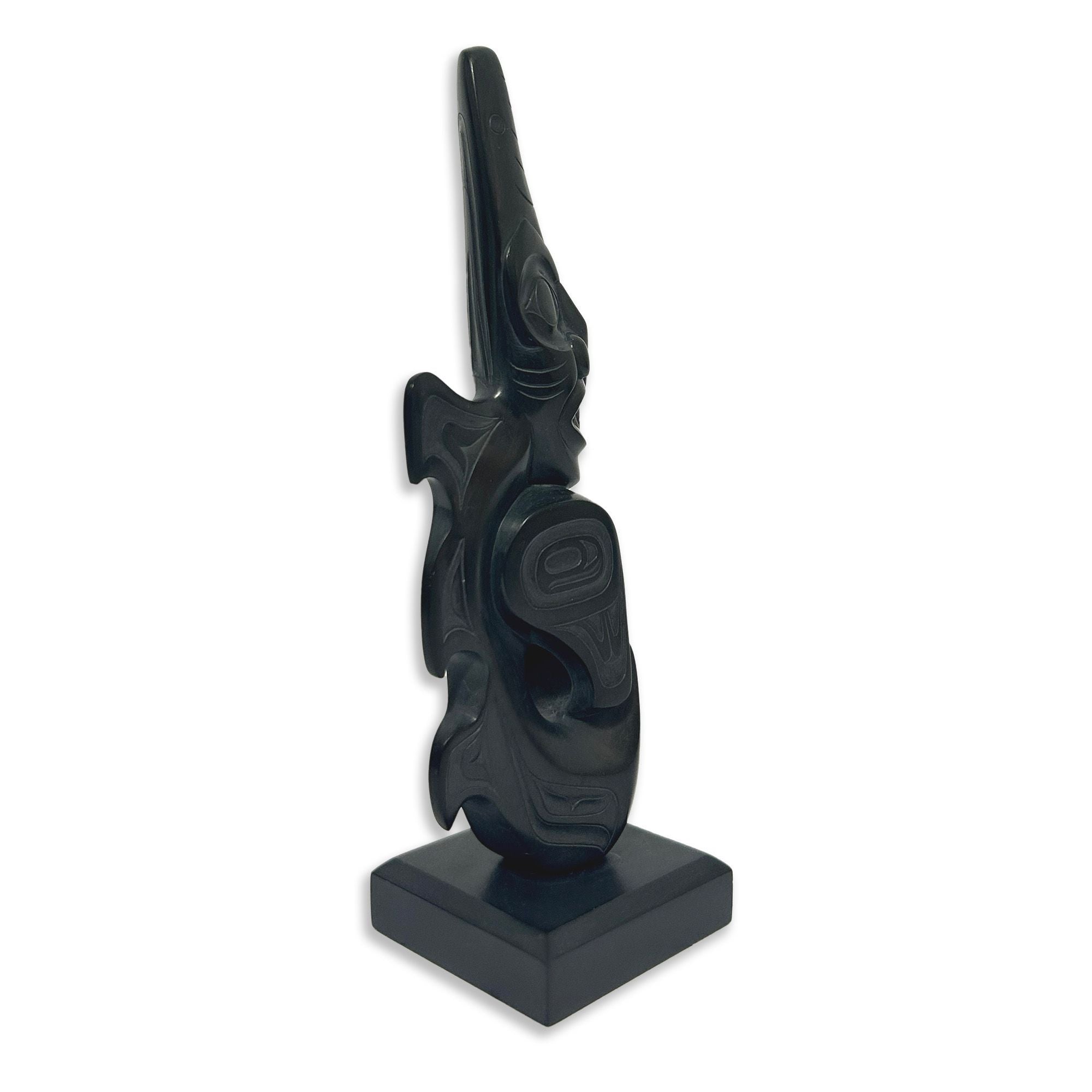 Argillite Spirit Figure by Haida artist Gryn White