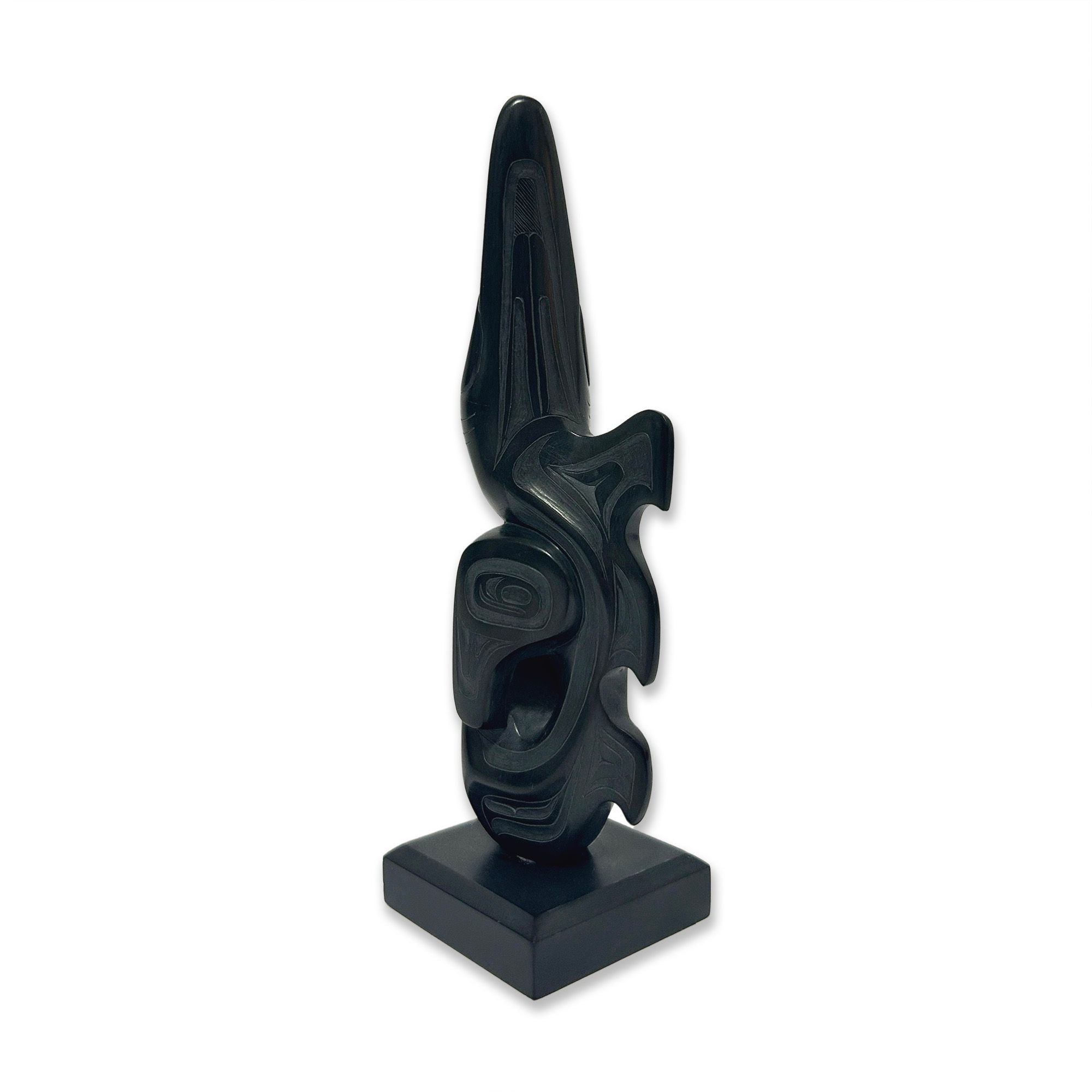 Argillite Spirit Figure by Haida artist Gryn White