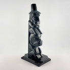 Argillite Totem Pole by Haida artist Alfie Collinson