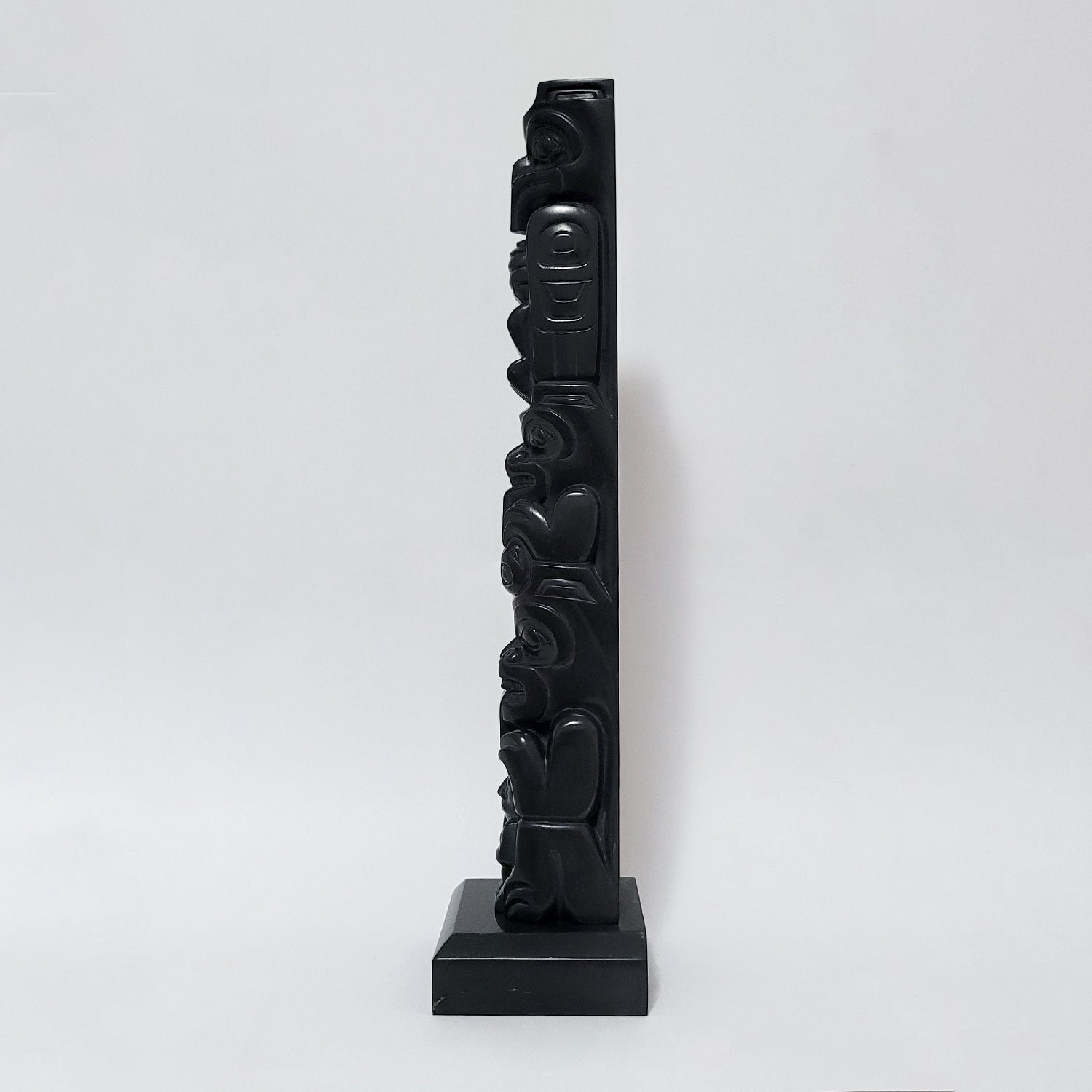 Argillite Totem Pole by Haida artist Gryn White